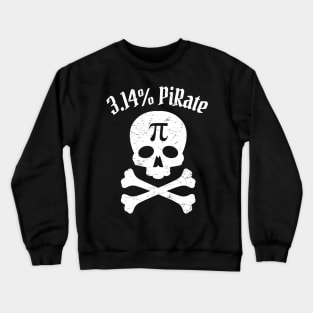 Pi Day, Pi Number, Cute Jolly Roger Pi Day Gift Crewneck Sweatshirt